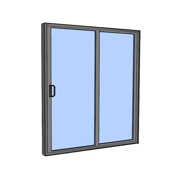 2 panel sliding door