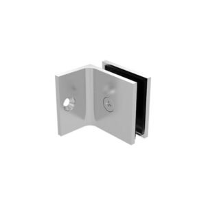 Short Leg Square Glass Wall Bracket Chrome